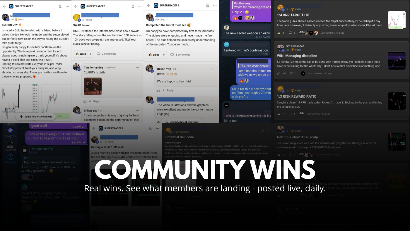Community wins - real wins posted live, daily